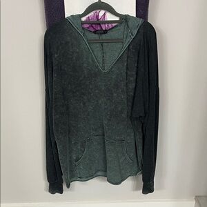 Dark Green Hooded Sweatshirt